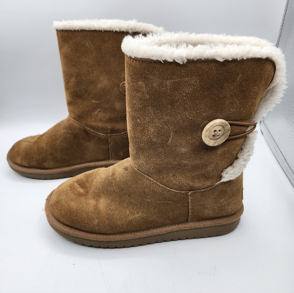 Koolaburra by Ugg Brown Suede Women's Boots Sz 7 - Picture 2 of 9